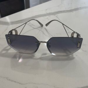 Dior Silver and Gray Sunglasses